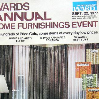 VTG 1977 Home furnishings event Montgomery WARD Catalog furniture lawn
