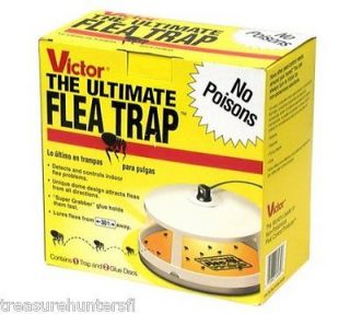 Victor Flea Trap Home Office Pest Control Bugs Dog Cat Pets Kids Safe