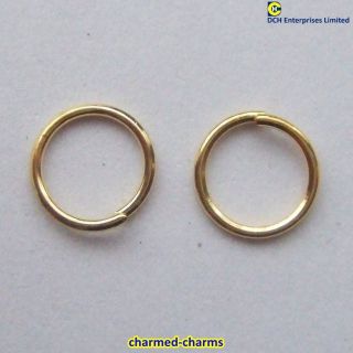 50   600 x Gold Plated Alloy Single Loop Open Jump Rings Findings