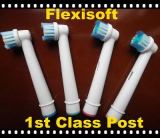 Electric Toothbrush Heads For Oral B Braun Vitality Flexisoft EB17 4