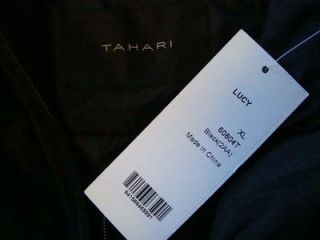 NWT TAHARI *LUCY*Pillow Collar Belted 70% Puffer Down Fill Long Coat