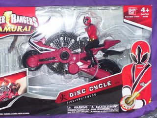 Power Rangers Samurai Red Fire DISC CYCLE with Power Rangers Figure