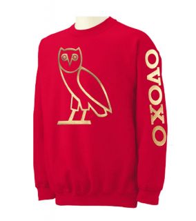NEW OVOXO Gold Logo Crewneck Sweatshirt S 5XL October very own Drake