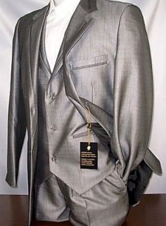 NEW 2013 Falcone Charcoal Trim Three Piece Suit
