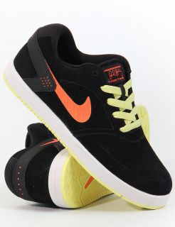 Nike Skateboarding Paul Rodriguez 6 Kids Shoe   Black/Crim/Yel low