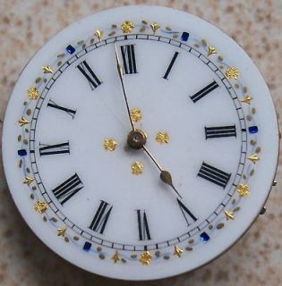 Etienne Mathey Old Pocket Watch movement & dial Key wind 36 mm