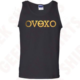 Octobers very own tank top shirt GOLD OVOXO logo YMCMB tee S 5X blk