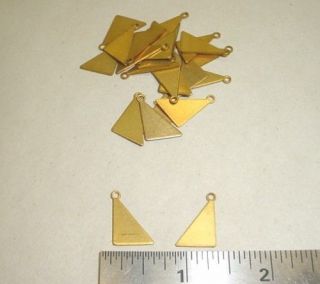 Small Triangle shaped Blank Jewelry Findings   Ideal for stamping 24