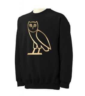 NEW OVOXO Gold Logo Crewneck Sweatshirt S 5XL Drake October very own