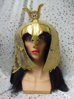 Gold Cleopatra Headdress ~ Egyptian ~ Goddess ~ NEW