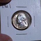 1961 JEFFERSON NICKEL TONED CH/GEM UNCIRCULATED BLUE AND GOLD TONING