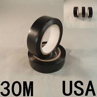 ROLL Black Electrical Tape each 10M total 30M USA SELLER FAST