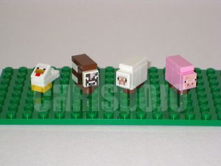 Newly listed LEGO Minecraft CUSTOM ANIMALS   Chicken Cow Sheep Pig SET
