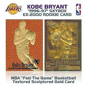 1996 KOBE BRYANT Feel The Game EX 2000 ROOKIE GOLD Card KY8T6T