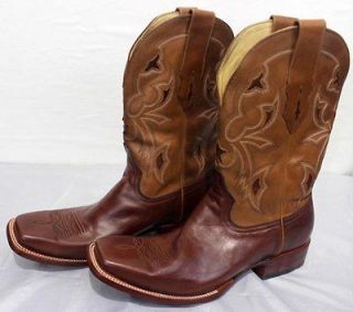 CORRAL BOOTS ~ Size 12 D MENS Light BROWN Square Toe COWBOY Boots