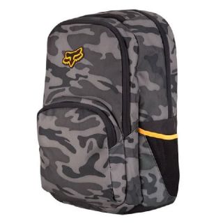 Fox Racing Mens Guys Boys Lets Ride Backpack School Bag Black Camo