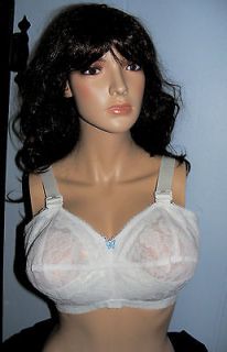 CAMEO#707 Asst.tags NEW CUSTOM FITTED BRAS LACY WHITEsz.44 HH Cup