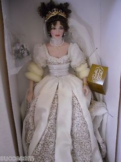 Franklin Mint Faberge Natalia Porcelain Heirloom Spring Bride Doll NIB