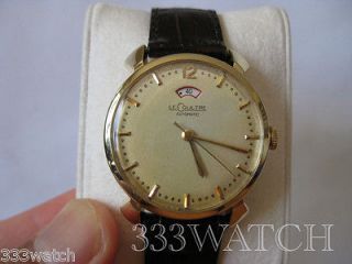 JAEGER LECOULTRE 14K SOLID GOLD POWER RESERVE FANCY LUGS AUTOMATIC