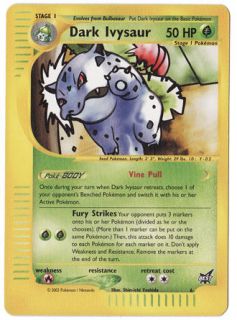 Dark Ivysaur Pokemon Card Best Stamped Promo #6