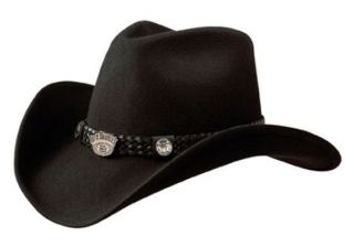 Jack Daniels® JD03 43, Black 100% Crushable Wool Cowboy Hat, Water