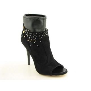 NEW Giuseppe Zanotti Black suede bootie 41/11, with crystals, peep toe