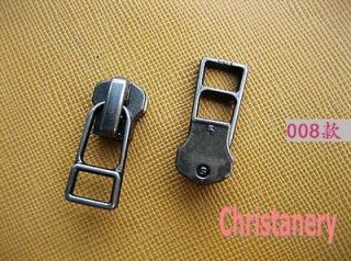 10PCS SliderPull #5 Molded Metal Zipper Puller For Repair Replace