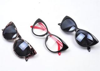 VTG 50s/60s Style Cats Eye Glasses/Sunglasses NEW BNWT Black/Brown