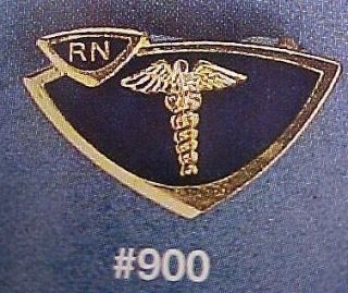 Retired RN Registered Nurse Emblem Lapel Pin 900 NIB