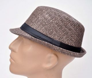 Men Women Unisex Dark Brown Fedora Trilby Hats Caps Panama Golf Bucket