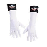Power Ranger R.P.M. RPM Gloves White Disguise Costume Child