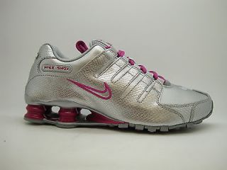 488312 016] Womens Nike Shox NZ EU Metallic Silver Pink