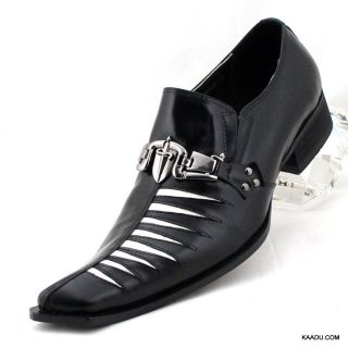 XL0065 CLEVIS Mens fashion shoe white Black