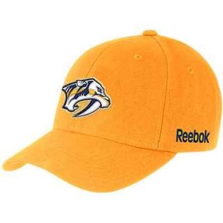 Reebok Nashville Predators Gold Basic Logo Wool Blend Adjustable Hat