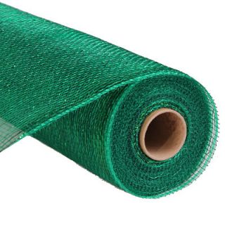 EMERALD 21in x 10yd DECO POLY MESH wreaths or wrapping (30 feet of