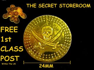PIRATE GOLD COINS TREASURE ANY QUANTITY 4 40 BAGS 48 480 COINS PARTY