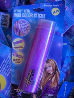 Hannah Montana Hair Color Sticks Purple Lot of 12 Costume Party Play