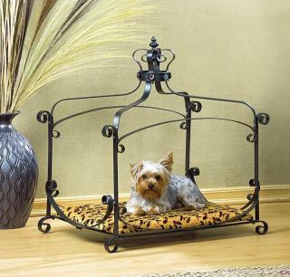 Wrought Iron Frame Velvet Pad Royal Splendor Dog Bed