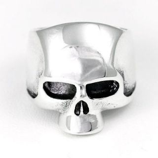 KEITH RICHARDS STYLE SKULL RING STERLING SILVER 925   SIZE 11.5