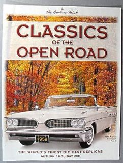 Danbury Mint 2011 Classics of the Open Road Catalog