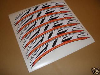 2007 Red/Yel 404 Rim Decals Stickers for zipp wheels