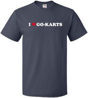HEART GO KARTS Cool Small 4 Wheel Racing Car LOVE T Shirt