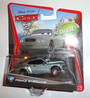 Disney Cars 2 Chase Prince Wheeliam  Extremely hard to find