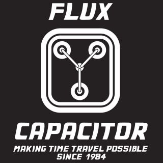 FLUX CAPACITOR T shirt retro 80s movie back to the future SIZE S XXL