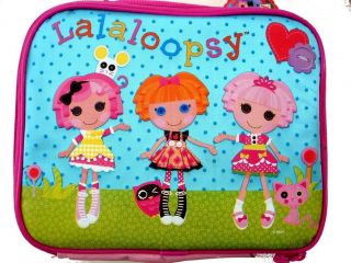 Lunch Bag LALAOOPSY NEW W/ Friends Pink LunchBox Anime Copslay