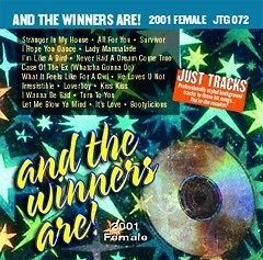 Just Tracks JTG 072 Winners Are Female Karaoke *NEW*