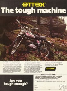 1973 Attex ATX 50 Motorcycle Ad.