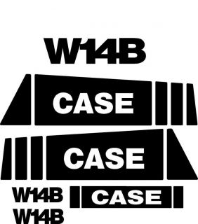 New Case Wheel Loader W14B Decal Set
