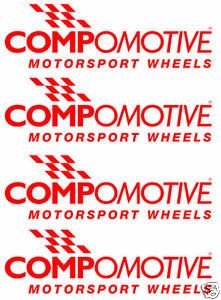 Compomotive logos decals graphics stickers x4