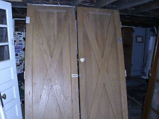SOLID x BARN DOORS  FROM SALVAGE BIG AND HEAVY 83.5 x 30